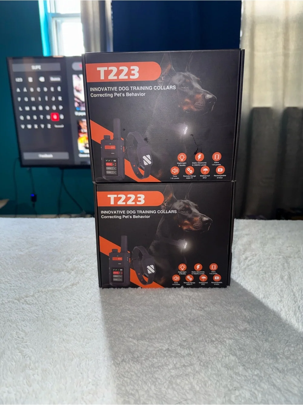 Dog Training Collar - Innovative Remote Training (Black & Orange)